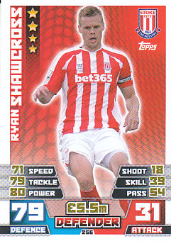 Ryan Shawcross Stoke City 2014/15 Topps Match Attax #256